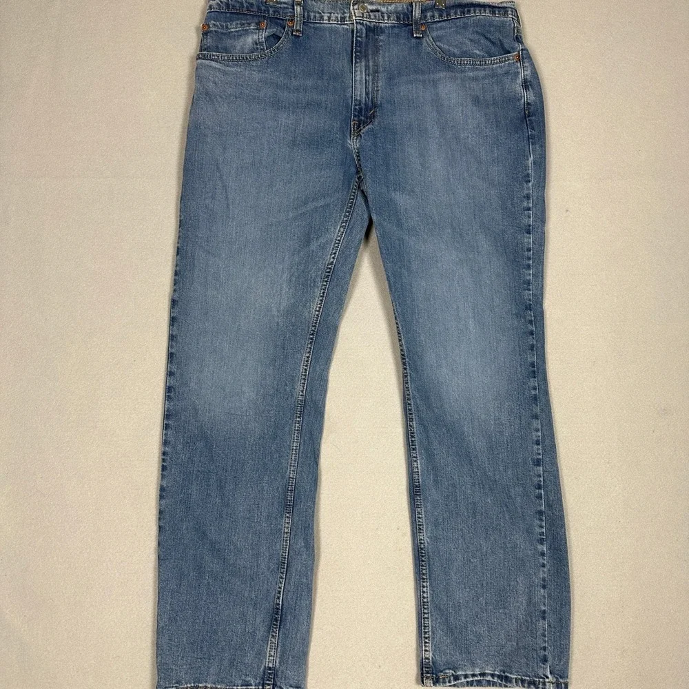 Levis 559 Jeans Mens 38X32 Blue Relaxed Straight Distressed Stretch Denim Pants